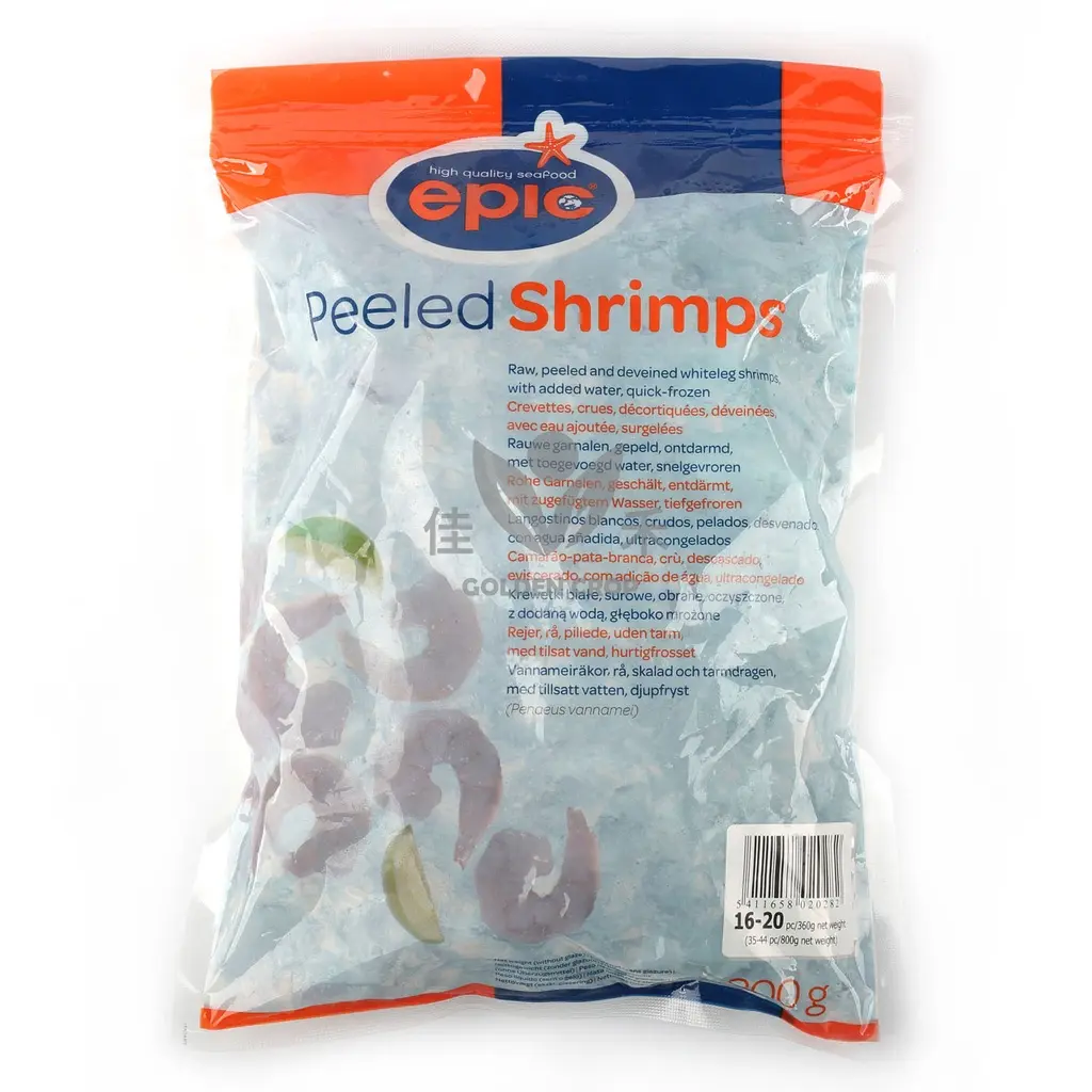Epic 16/20 shrimp raw and peel 800g