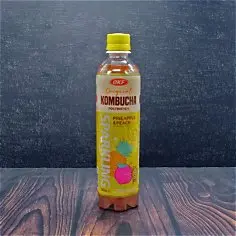 OKF kompucha sparkling drink Pineapple & Peach 500ml