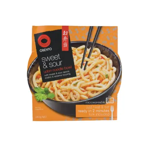 [14.07.2026] Obento Udon Noodle sweet  sour flavor bowl 240g 